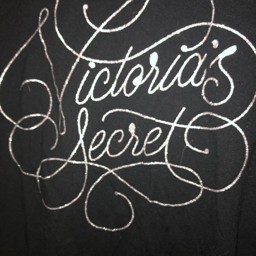 Victoria Secret comfy shirt with cursive writing